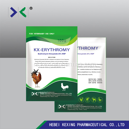 Erytromycine Thiocyanaat 5% Oplosbaar Poedervogel